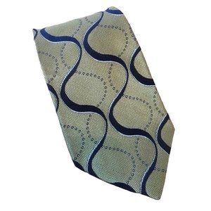 The DeSantis Collection Gold Black Abstract Tie